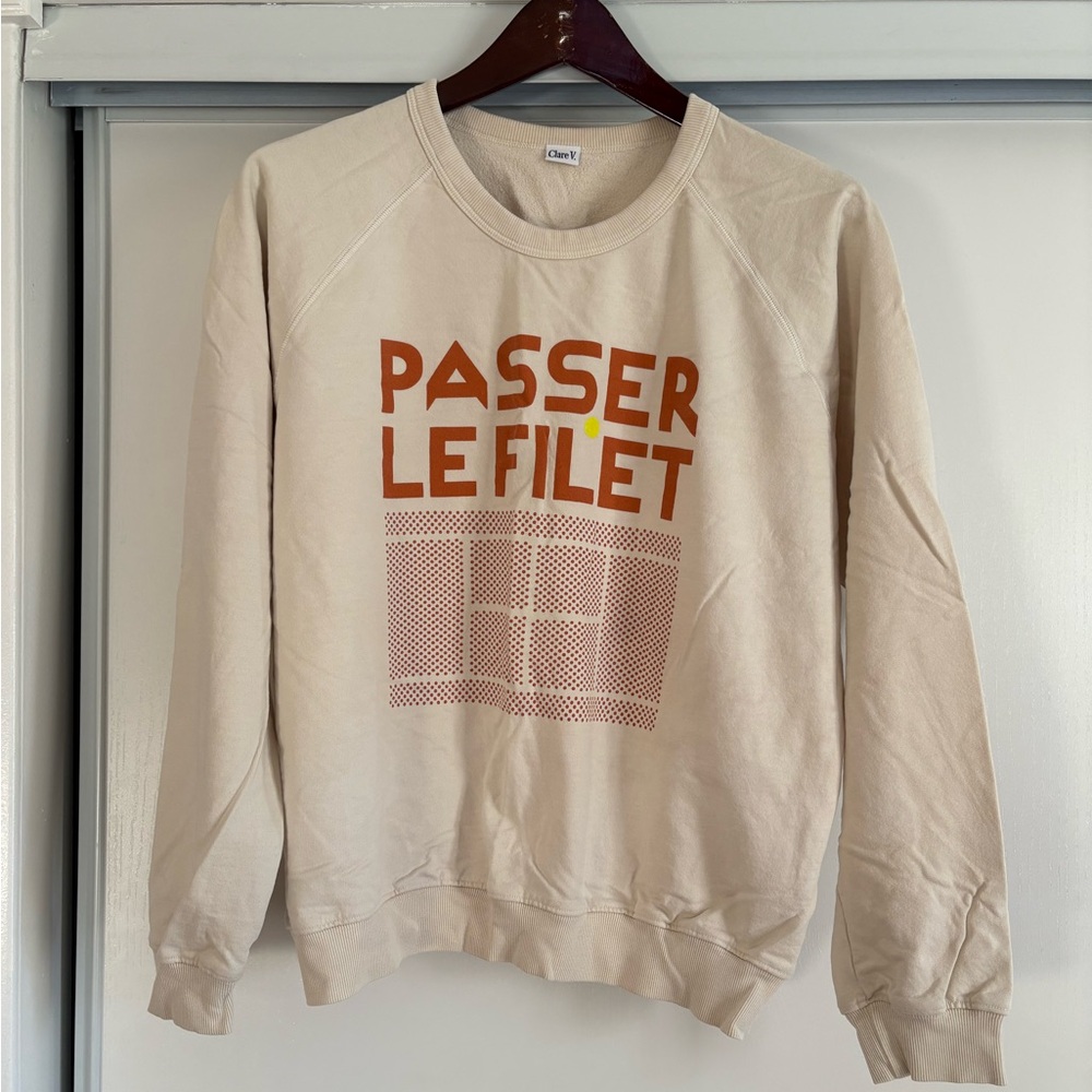 Clare V x Racquet sweatshirt size L